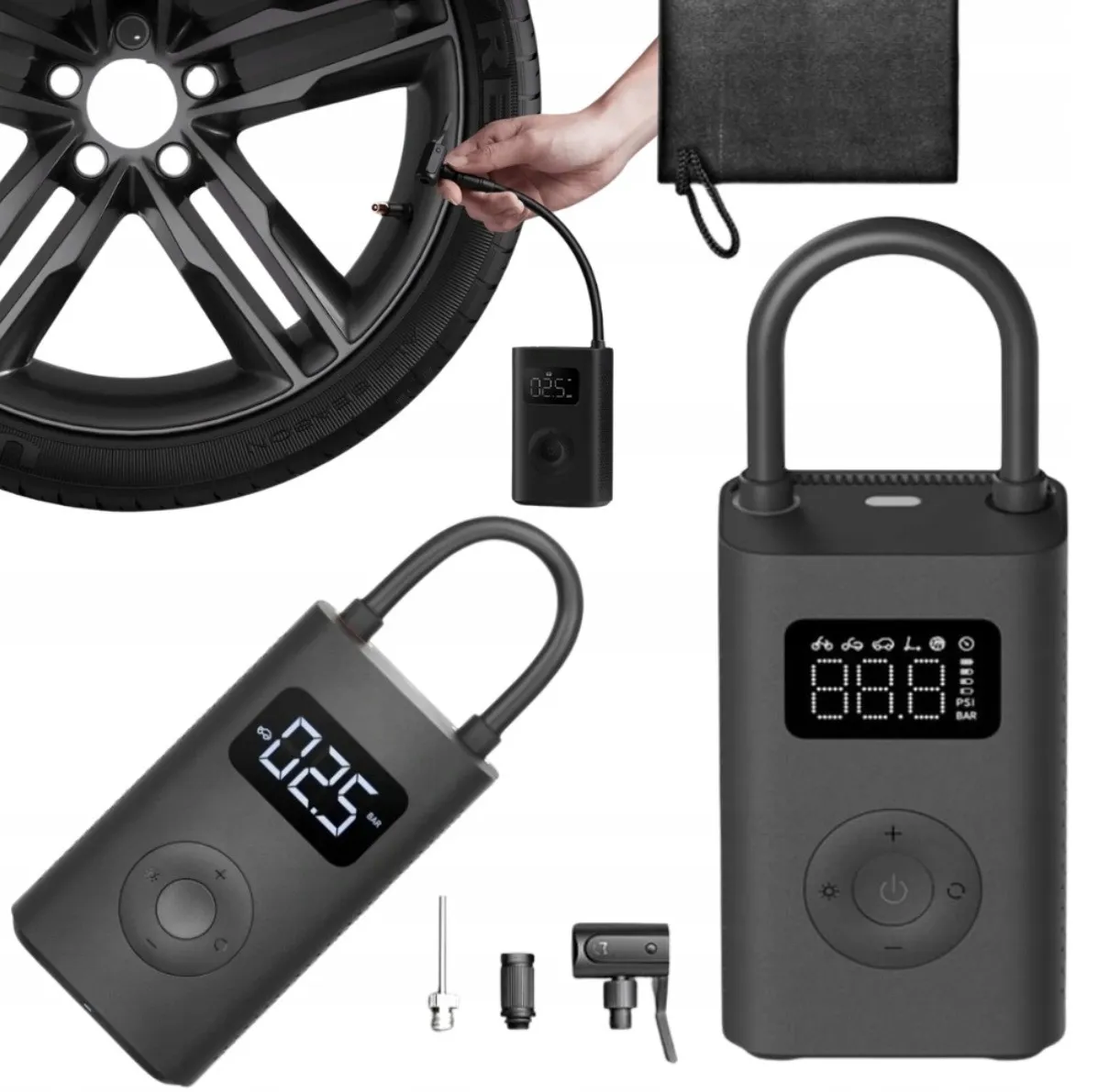 Xiaomi Portable Electric Air Compressor 2 Pompka Elektryczna 150 Psi